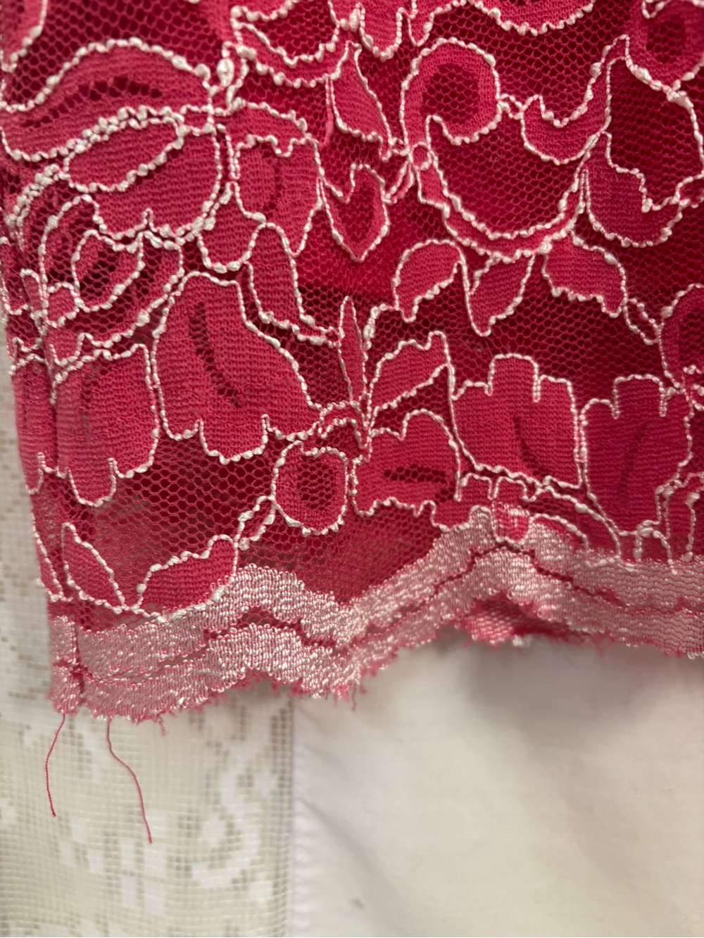 Y2K Pink Lace Textured Scallop Hem Coquette Femme Fairy Midi Dress Size S-M - Picture 6 of 16
